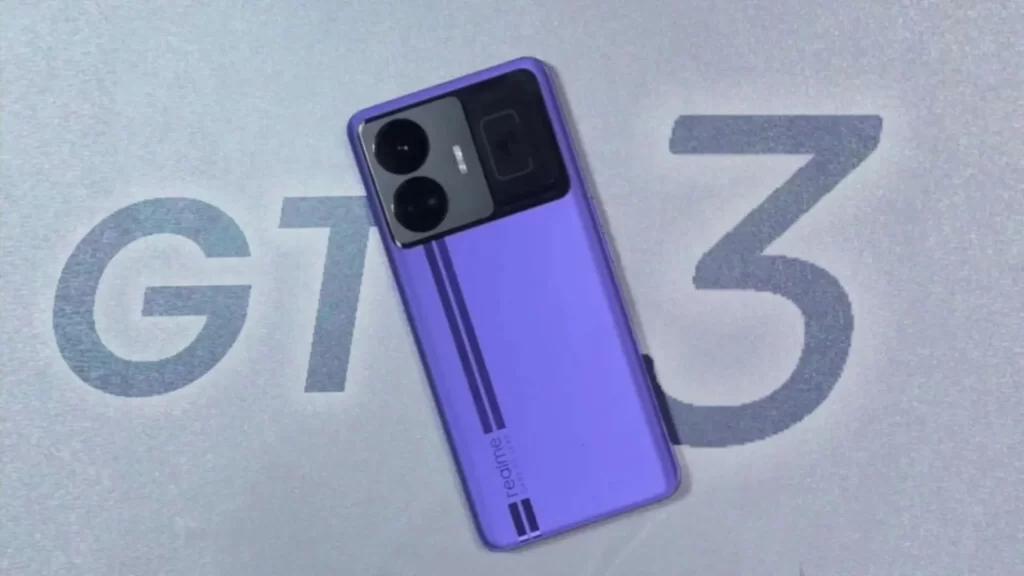 Realme GT3 5G in Purple Color
