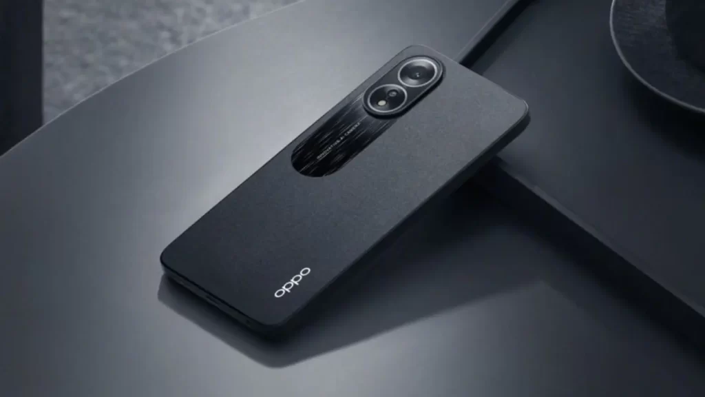 Image Of OPPO A38 Glowing Black Color