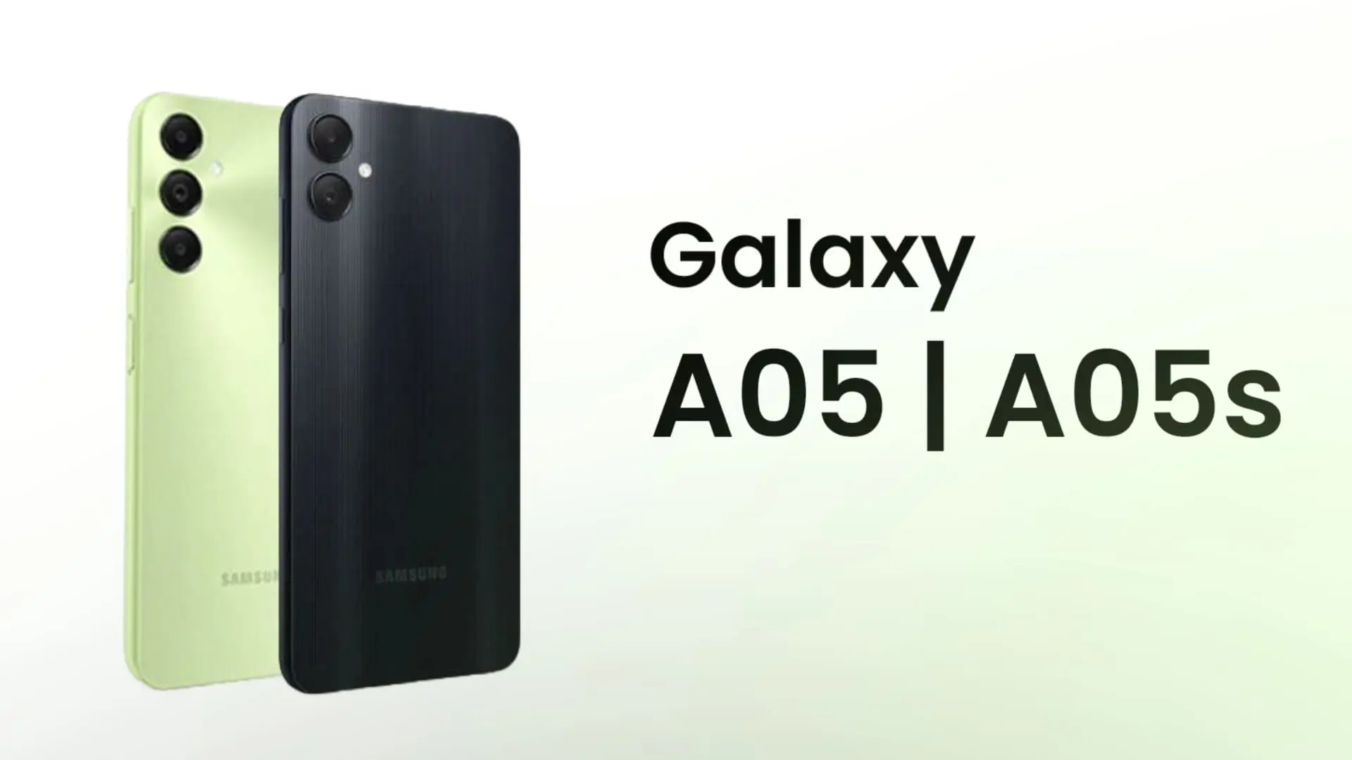 Samsung Galaxy A05 and A05s