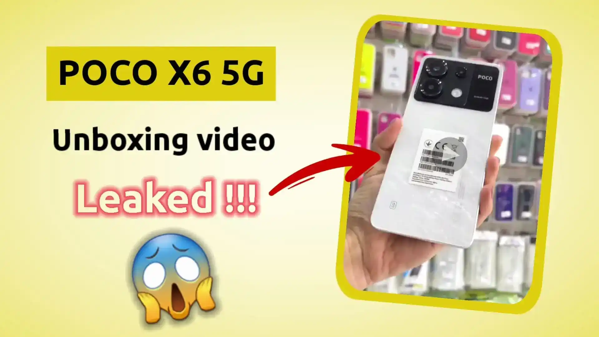Gk Singh publicó un video unboxing del POCO X6 5G