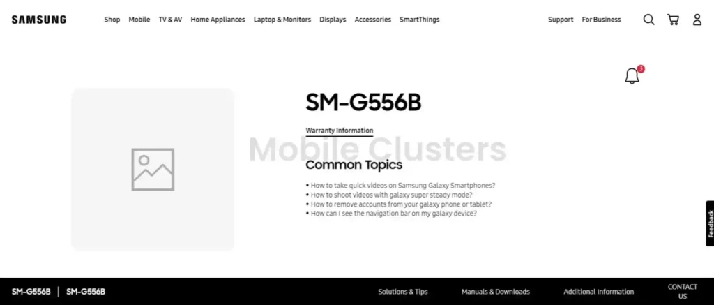 Samsung Galaxy XCover7 Official Support Page