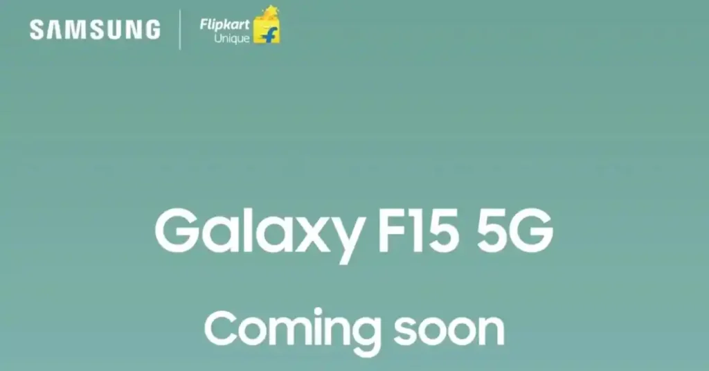 Samsung Galaxy F15 5G Flipkart Teaser