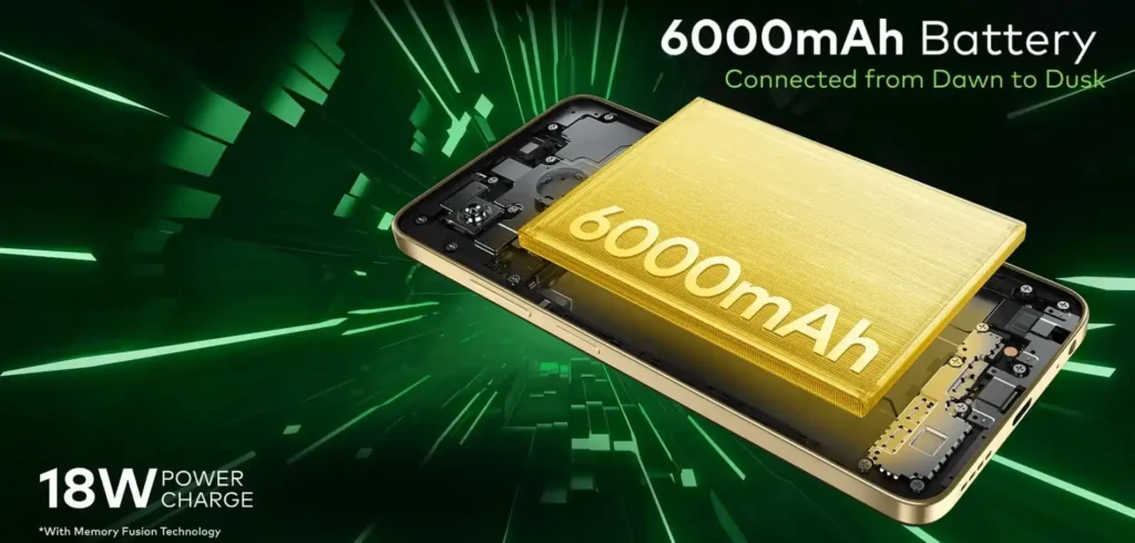 itel P55T Battery Specs