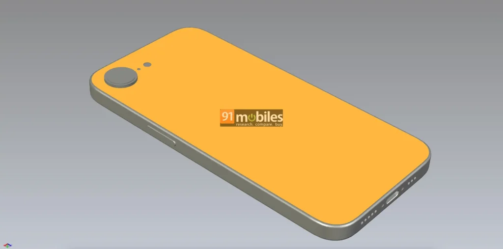 iPhone SE 4 CAD Render