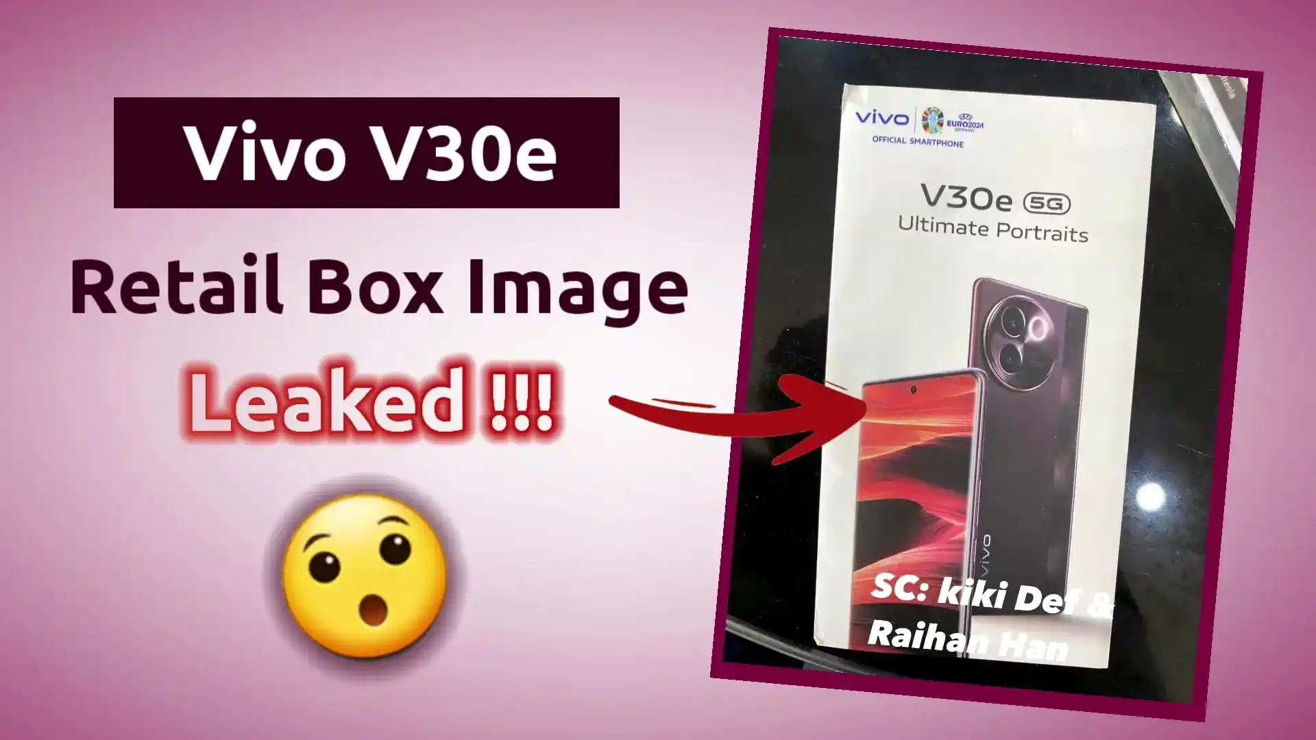 Vivo V30e Retail Box Image Leaked Revealing Phone's Design and ...