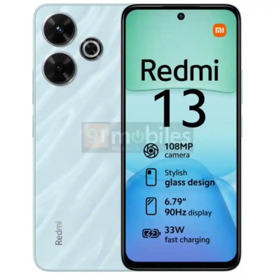 Redmi 13 4G Leaked Design Render