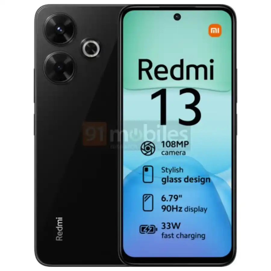 Redmi 13 4G Leaked Design Render
