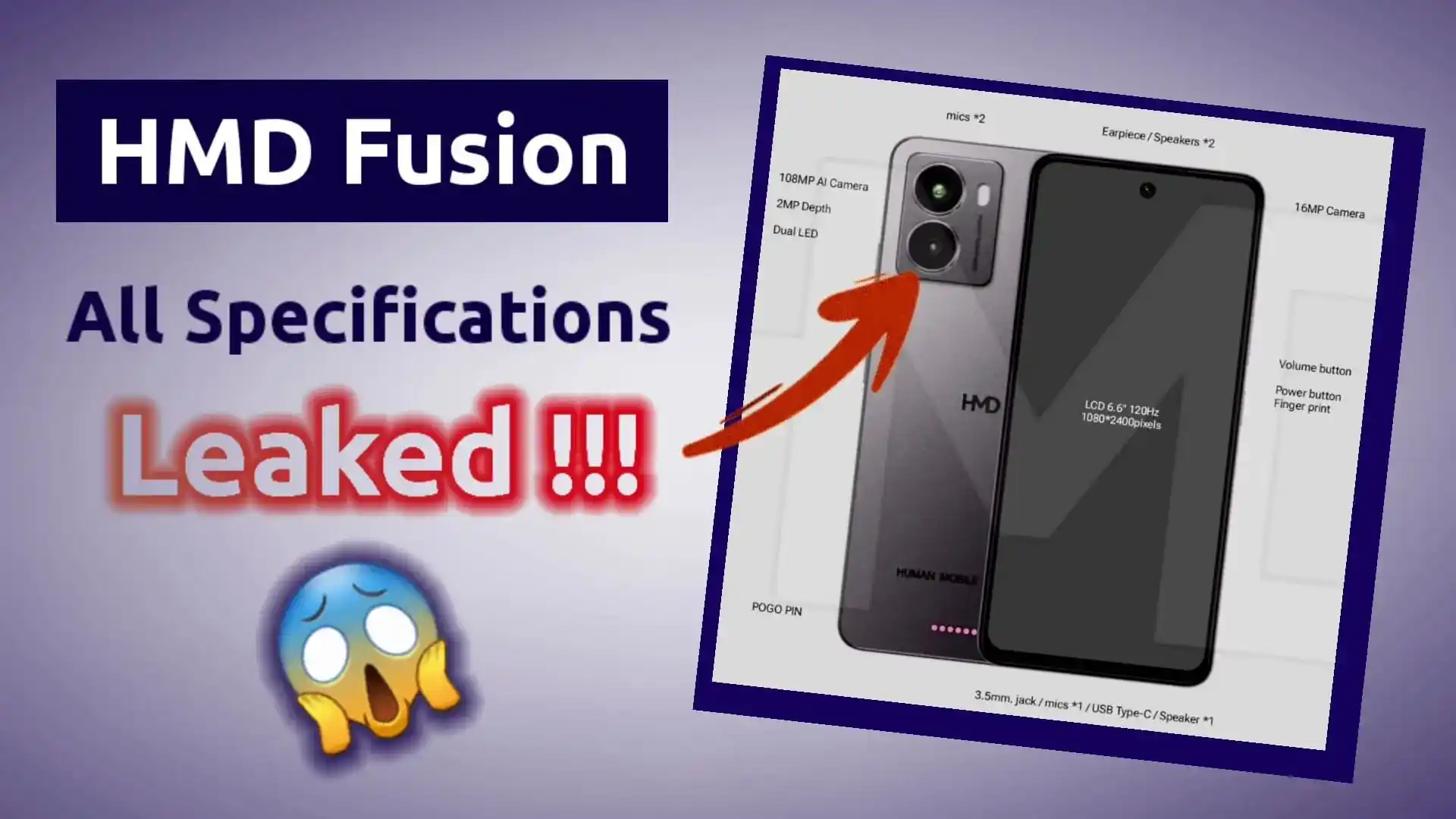 HMD Fusion Specs and Design Leaked