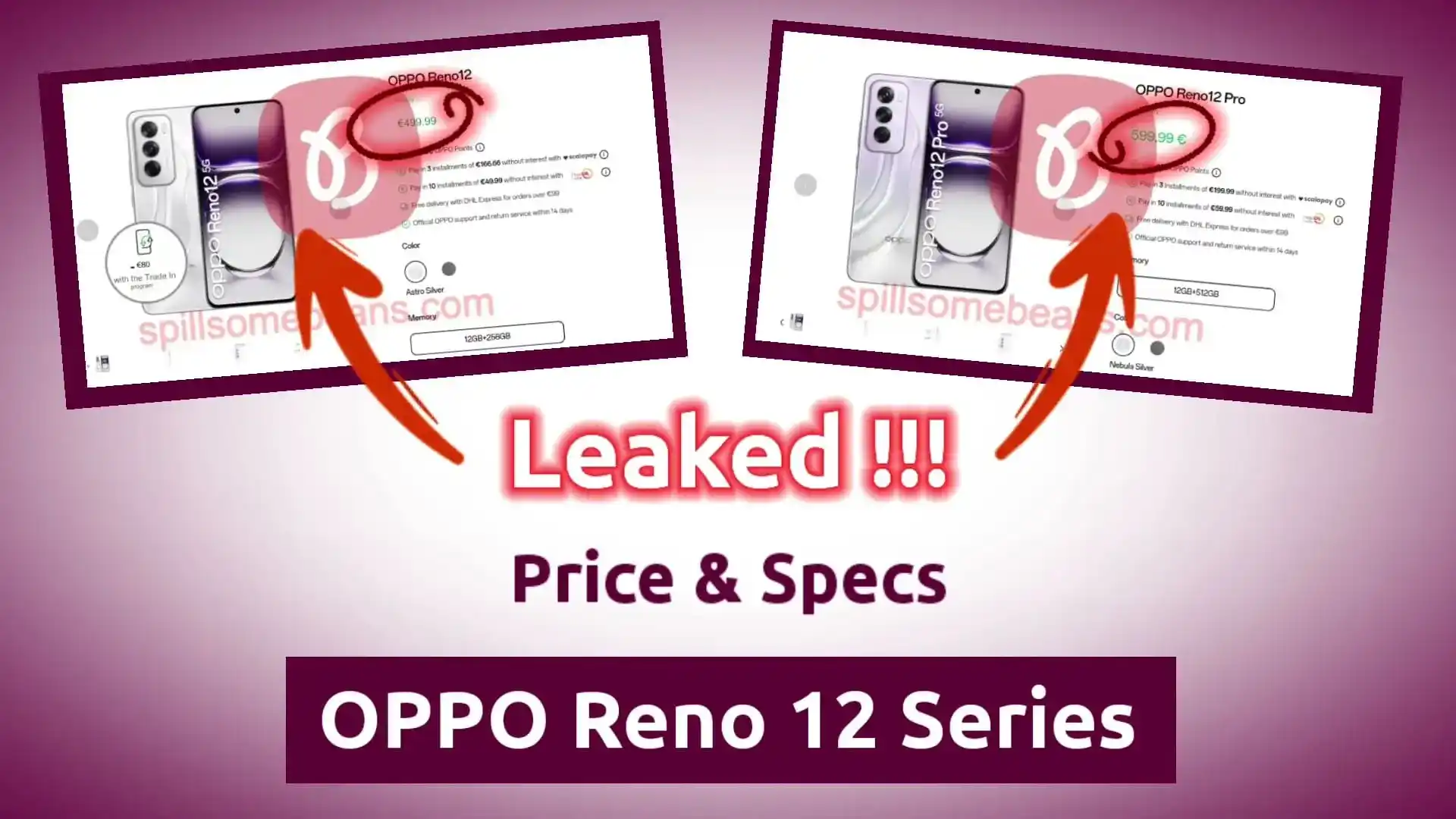 OPPO Reno 12 Series Pricing Leaked
