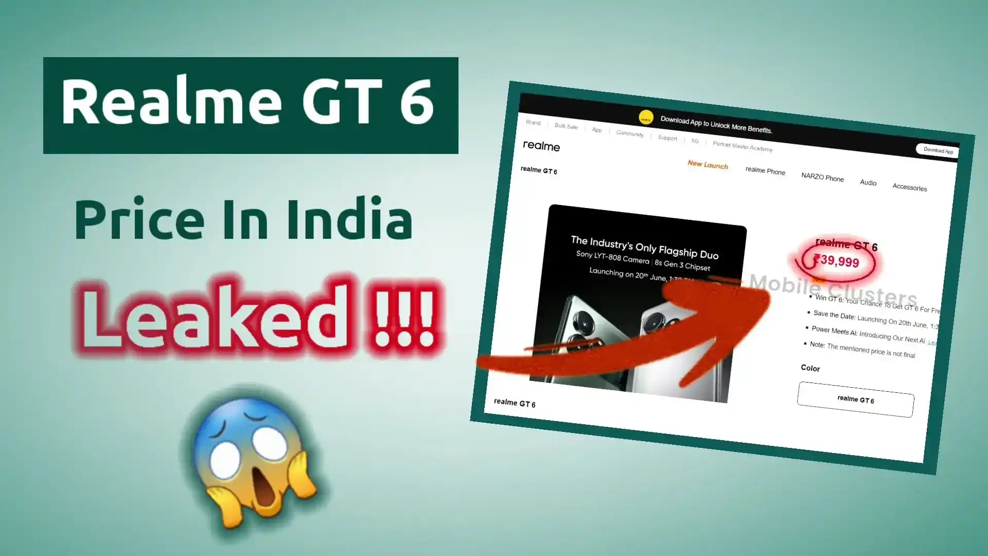 Realme GT 6 Price In India Leaked