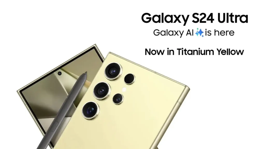 Samsung Galaxy S24 Ultra Yellow Color Unveiled