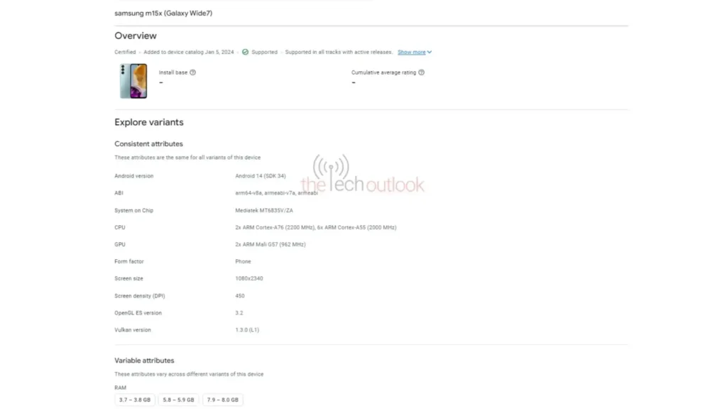 Samsung Galaxy Wide7 Google Play Console Certificate