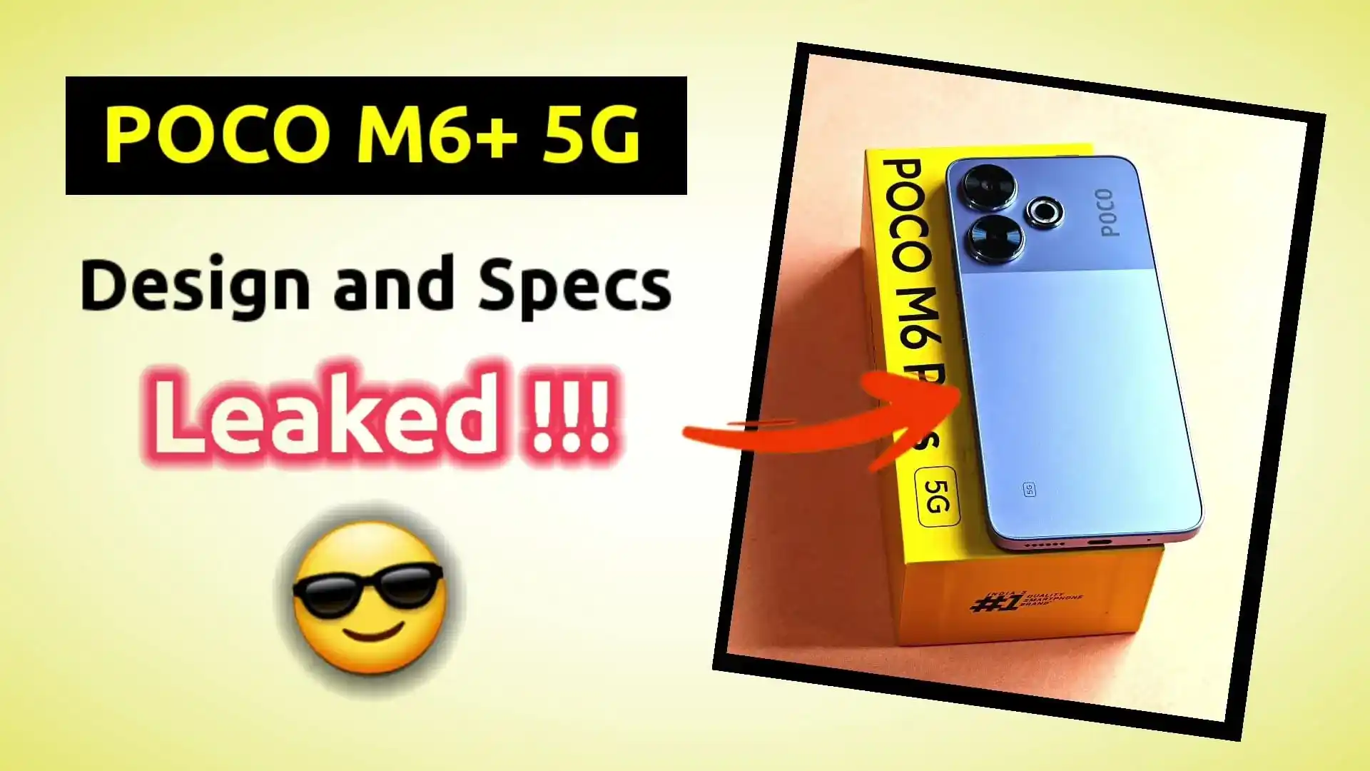 POCO M6 Plus 5G Design and Specs Leaked