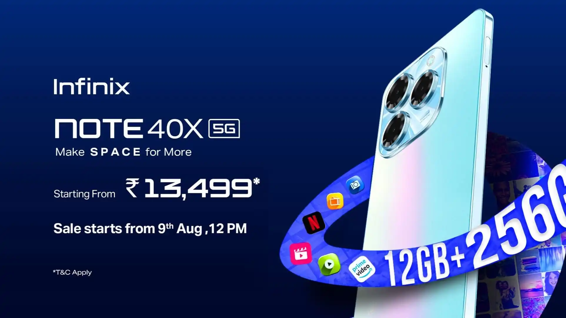 Infinix Note 40X Launched in India