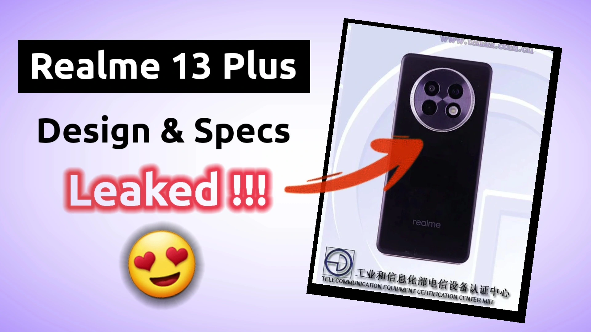 Realme 13 Plus Spotted On TENNA