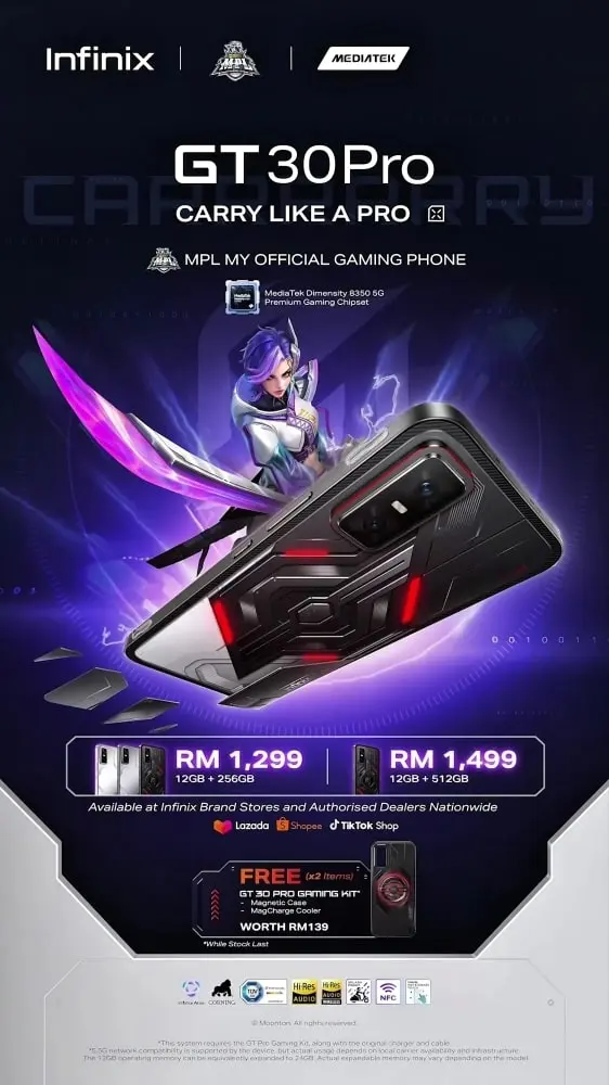 Infinix GT 30 Pro Malaysia Pricing