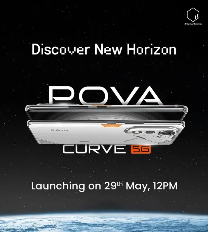 Tecno POVA Curve 5G Launch Date in India