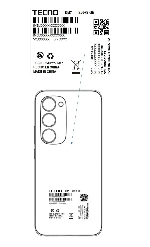 Tecno Spark 40 Pro Plus Design Via FCC Certification