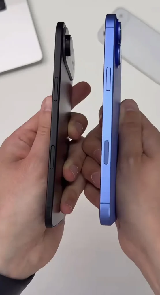 iPhone 17 Air Vs iPhone 16 Plus Images