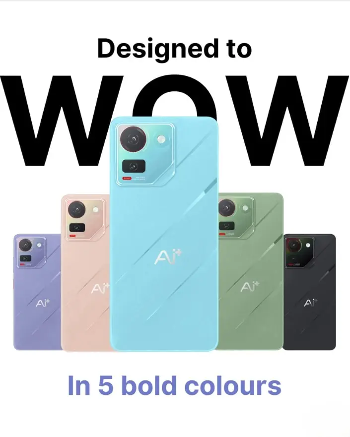 AI+ Nova Smartphone Design Colors Poster