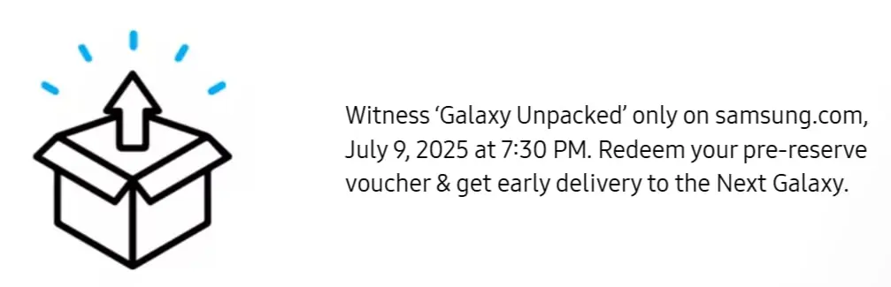 Galaxy Unpacked Pre-Reserve Benefits