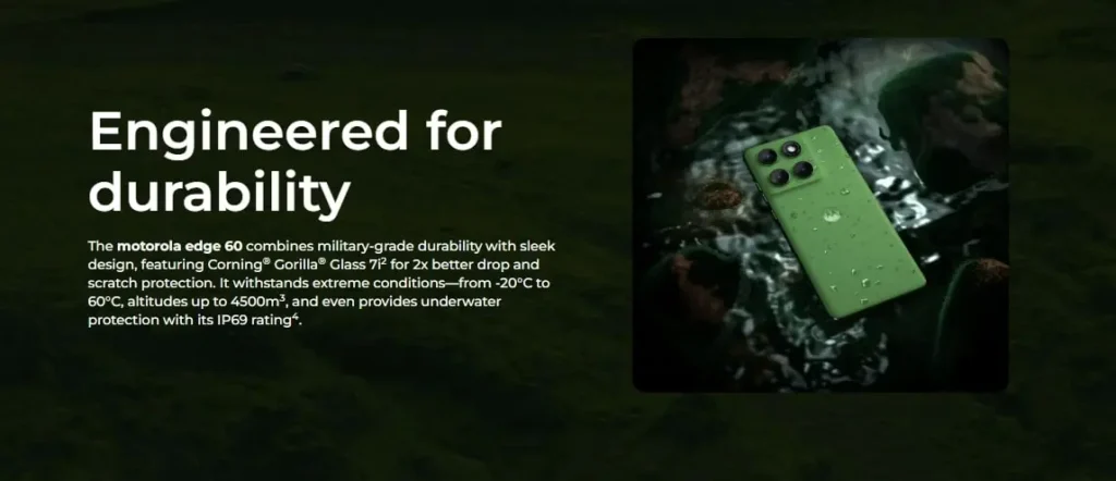 Motorola Edge 60 5G Design Specs