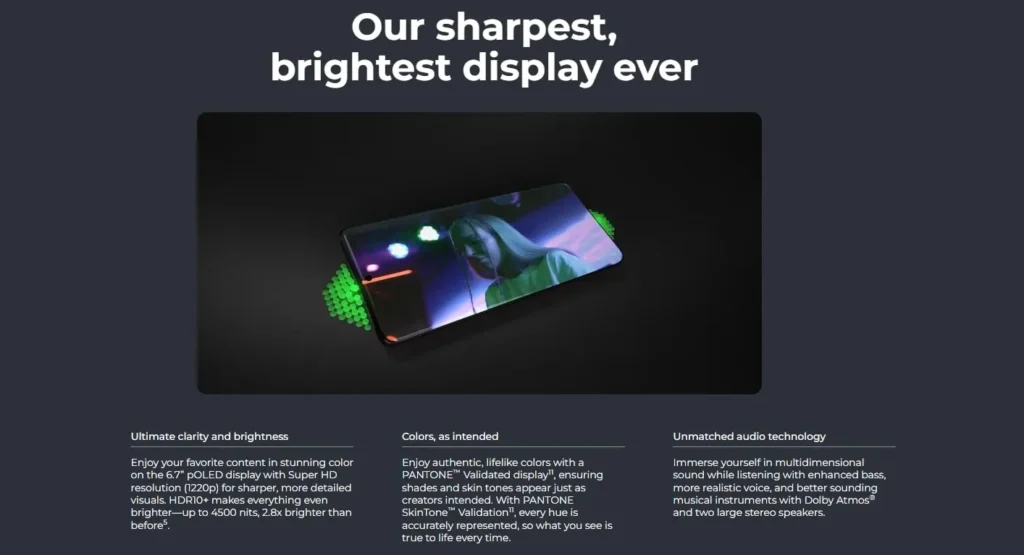 Motorola Edge 60 5G Display Specs