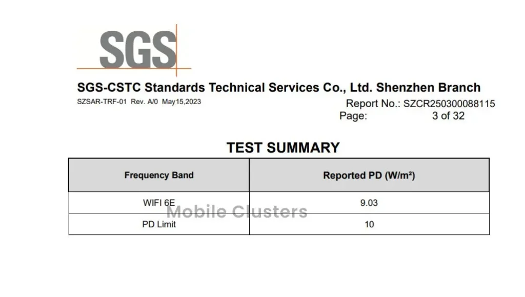 Nothing Phone (3) FCC Report