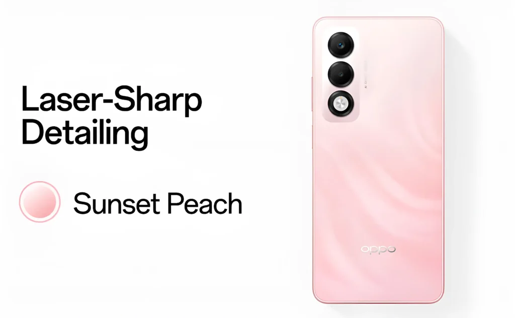 OPPO K13x Sunset Peach Color
