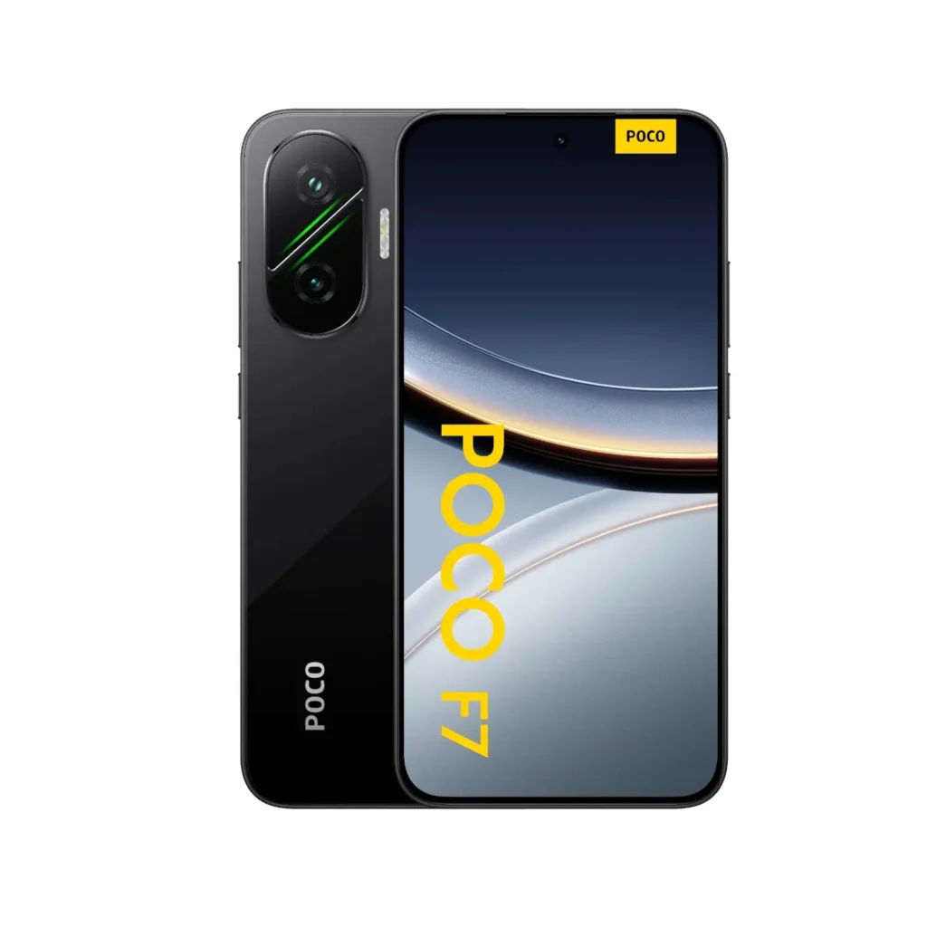 POCO F7 Black Color Leaked Image Render