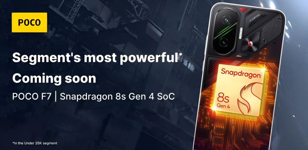 POCO F7 Processor Teased