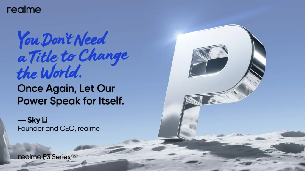 Realme P3 Launch Poster