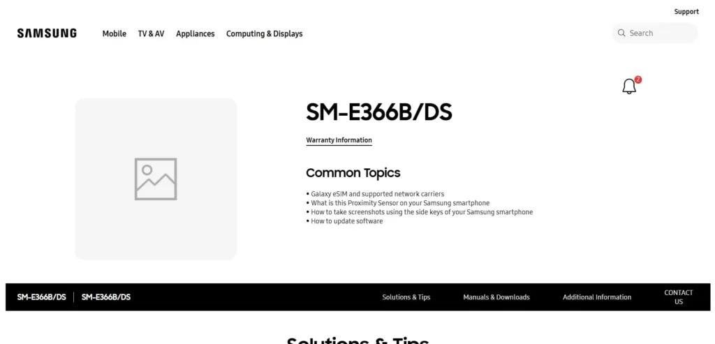 Samsung Galaxy F36 5G Bangladesh Support Page