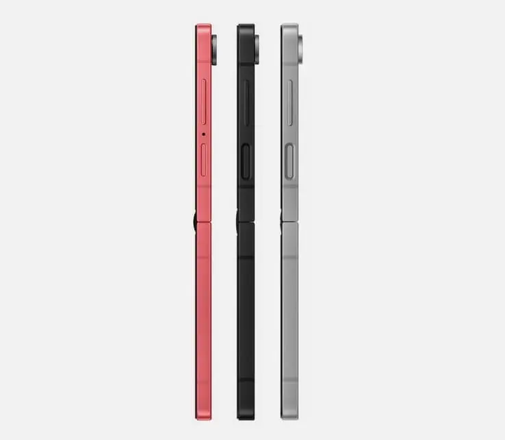 Samsung Galaxy Z Flip7, Flip7 FE, and Flip6 Comparison Renders