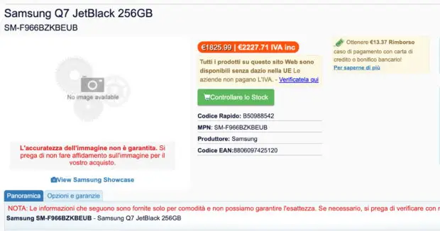 Samsung Galaxy Z Fold 7 256GB Price Leak