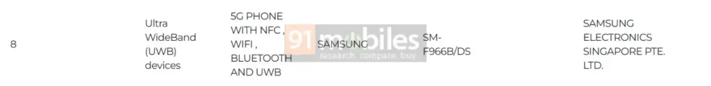 Samsung Galaxy Z Fold 7 IMDA Certification