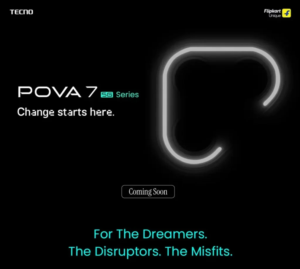 Tecno POVA 7 Series Flipkart Teaser
