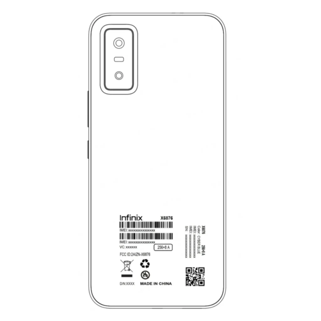 Infinix GT 30 FCC Design