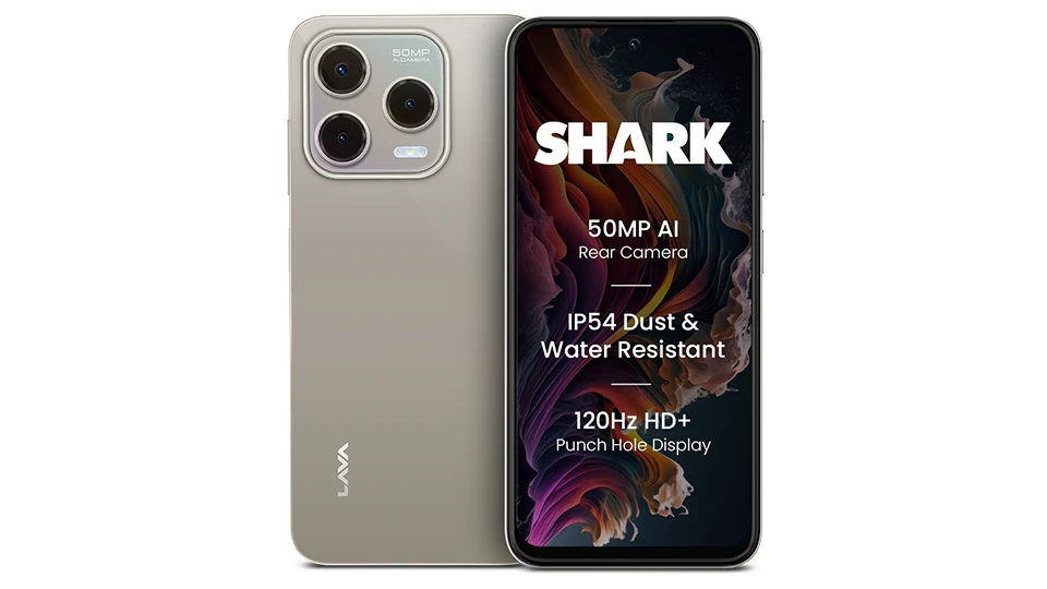 LAVA Shark 4G Golden Render