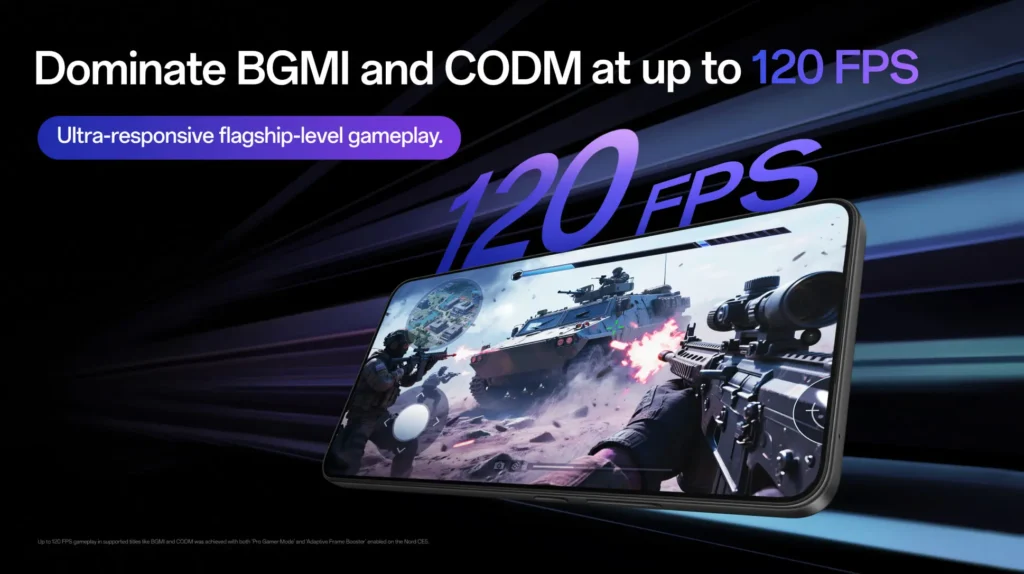 OnePlus Nord CE 5 BGMI FPS Banner