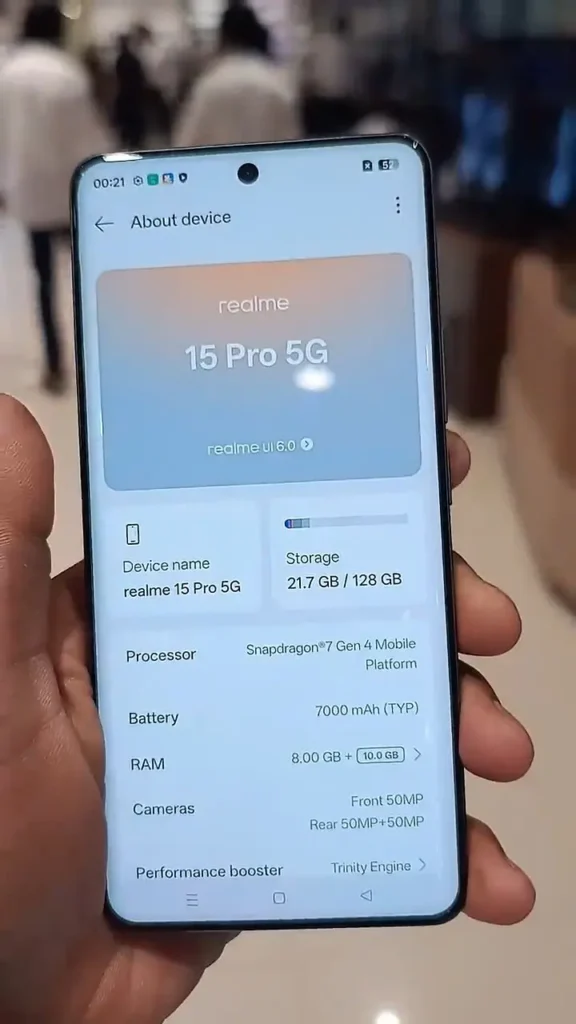 Realme 15 Pro Real Image Leaked