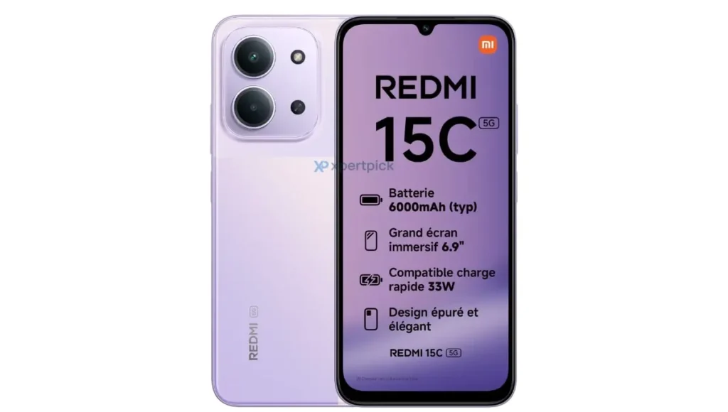 Redmi 15C 5G Pink Leaked Render