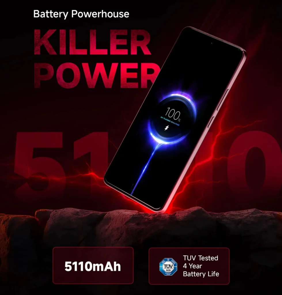 Redmi Note 14 SE Battery Specs Poster