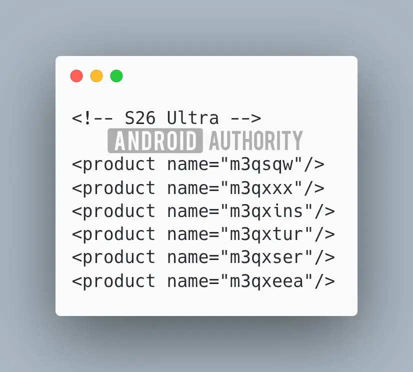 Samsung Galaxy S26 Ultra Name Leak