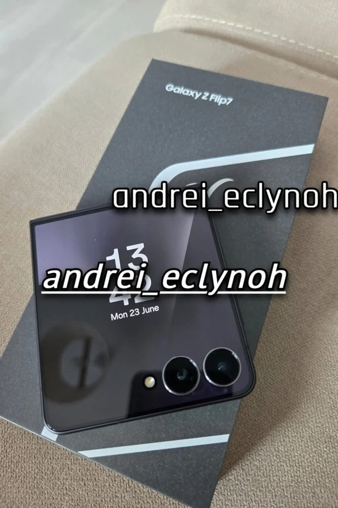 Samsung Galaxy Z Flip7 Leaked Real Image