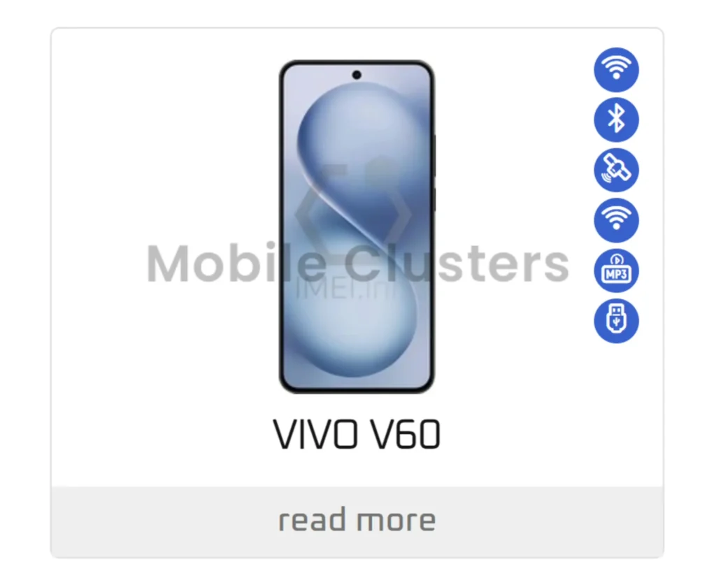 Vivo V60 IMEI Listing