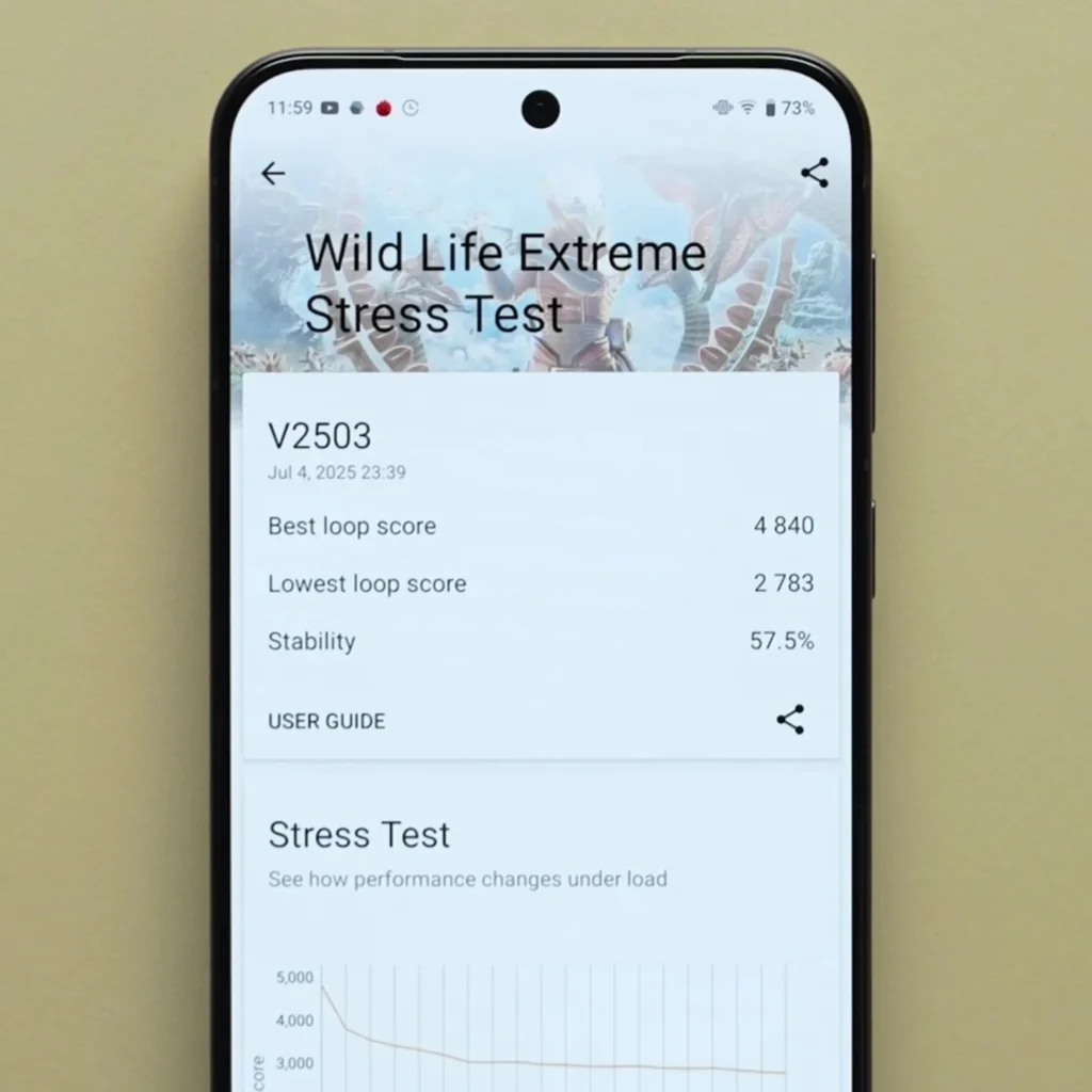 Vivo X200 FE Wild Life Extreme Stress Test