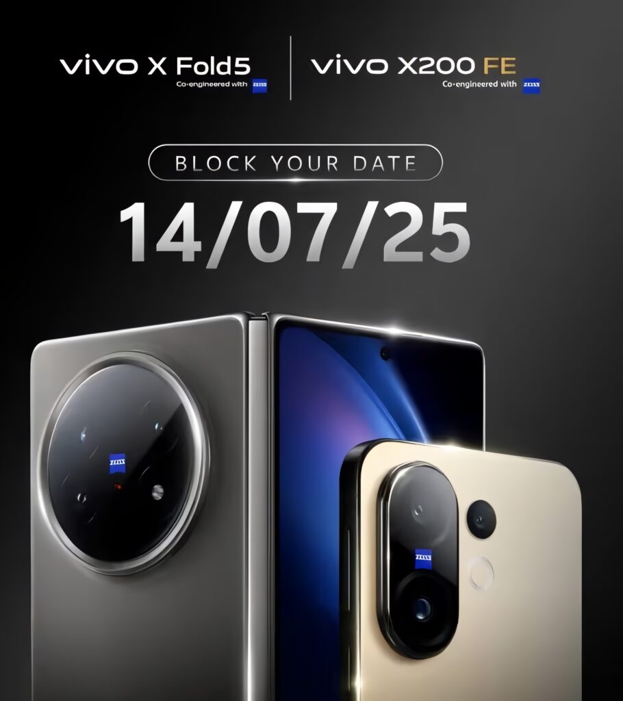 Vivo X200 FE and Vivo X Fold 5 India Launch Date Banner