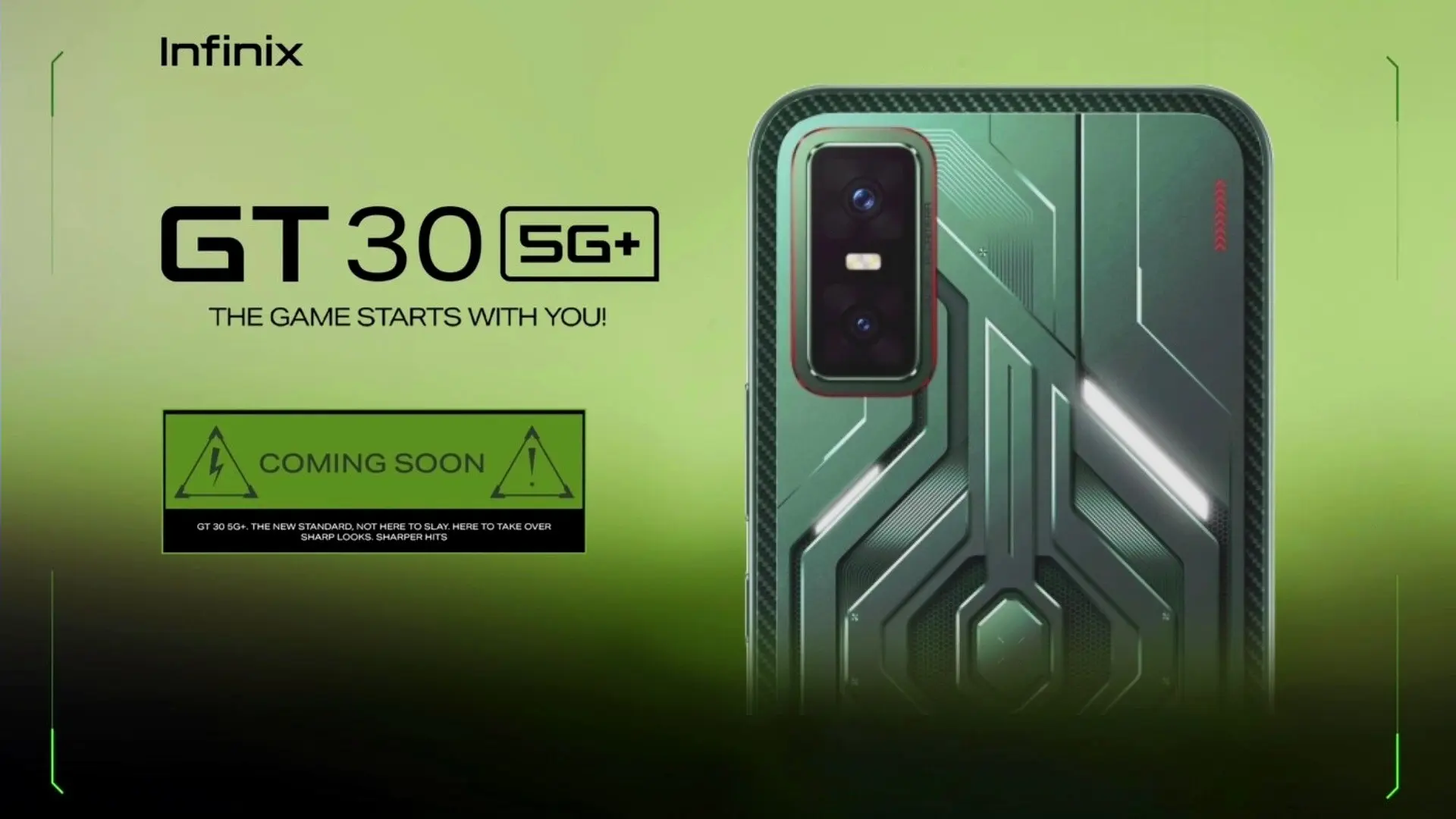 Infinix GT 30 5G Renders Leaked